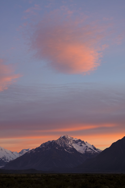 Sunrise And The Southern Alps